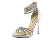 Nina Fergie Women US 7.5 Silver Sandals