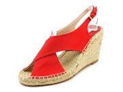 Diane Von Furstenberg Sylvie Too Women US 9 Red Wedge Sandal