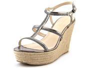 Pelle Moda Cora TX Women US 10 Silver Wedge Sandal