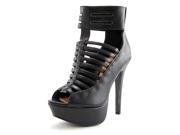 Qupid Cori 10X Women US 6 Black Platform Sandal