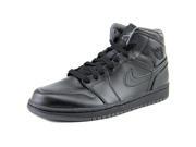 Nike Air Jordan 1 Mid Men US 10 Black Basketball Shoe