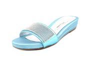 Nina Bently Women US 6 Blue Slides Sandal