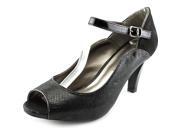 Karen Scott Nadda Women US 7 Black Peep Toe Heels
