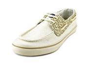 Sperry Top Sider Bahama Youth US 5.5 White Moc Boat Shoe