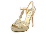 Nina Marzia Women US 8 Gold Platform Sandal