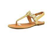 Style Co Rachael Women US 6.5 Gold Thong Sandal