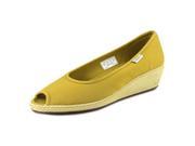 Keen Cortona Wedge CVS Women US 11 Yellow Peep Toe Wedge Heel