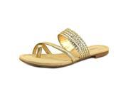 Alfani Haryse Women US 5.5 Gold Slides Sandal
