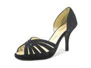 Caparros Nova Women US 5.5 Black Peep Toe Heels