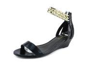 Thalia Sodi Savana Women US 9 Black Wedge Heel