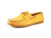Sperry Top Sider A O Weather Worn Women US 5 Yellow Boat Shoe