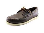Sperry Top Sider A O 2 Eye Wedge Leather Men US 7 Brown Boat Shoe