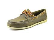 Sperry Top Sider A O 2 Eye Tumbled Men US 7.5 Green Boat Shoe