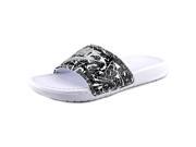 Nike Benassi JDI Print Women US 6 White Slides Sandal