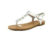 Rampage Quigley Women US 6.5 Silver Thong Sandal