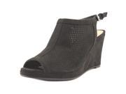 New Directions Athens Women US 6.5 Black Wedge Sandal