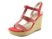 G By Guess Elegace Women US 6.5 Red Wedge Sandal