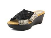 Chaps Wilma Women US 6 Black Wedge Sandal