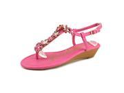 Rampage Sondy Women US 6.5 Pink Wedge Sandal