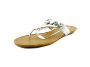 New Directions Dazzle Women US 7 Silver Thong Sandal
