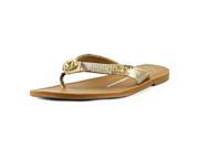 New Directions Pepe Women US 6 Gold Thong Sandal