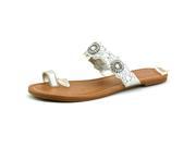 Rampage Railla Women US 6.5 Silver Slides Sandal