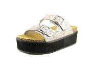 Steve Madden Peer Women US 10 Silver Slides Sandal