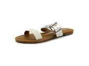 New Directions Vow Women US 6.5 Silver Slides Sandal