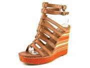 Lucky Brand Labelle Women US 9 Brown Wedge Sandal