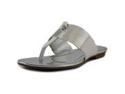 Bandolino Rawb Women US 6.5 Silver Flip Flop Sandal