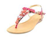 Thalia Sodi Fuerto 1 Women US 7.5 Pink Thong Sandal