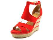 Nine West Jinio Women US 9.5 Red Wedge Sandal