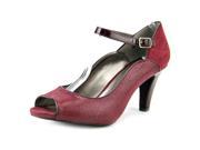 Karen Scott Nadda Women US 9.5 Burgundy Peep Toe Heels