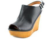 Zigi Soho Lorita Women US 6.5 Black Peep Toe Platform Heel