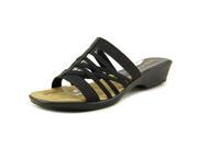 Easy Street Seaside Women US 9.5 WW Black Slides Sandal