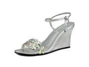 Touch Ups Norma Women US 8.5 Silver Wedge Sandal
