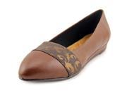 Soft Style by Hush P Dona Women US 7.5 Brown Flats