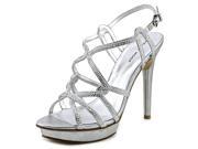 Pelle Moda Flirt Women US 10 Silver Platform Sandal