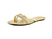 Vince Camuto Folly Women US 7 Gold Flip Flop Sandal