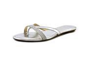 Vince Camuto Folly Women US 7.5 Silver Flip Flop Sandal
