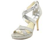 Michael Michael Kors Evie Platform Women US 9.5 Silver Sandals