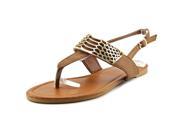 ShoeVibe Brandi Women US 7 Brown Thong Sandal