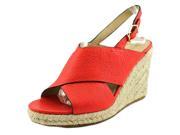 Via Spiga Rosette Women US 9.5 Red Wedge Sandal