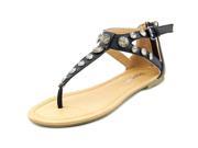 Report Gizelle Women US 6.5 Black Thong Sandal