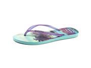 Havaianas Fluoro Jelly Tropical Women US 11 Purple Flip Flop Sandal