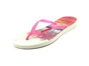 Havaianas Fluoro Jelly Tropical Women US 11 Pink Flip Flop Sandal