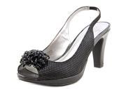 Karen Scott Brandyy Womens Size 9.5 Black Slingbacks Heels Shoes