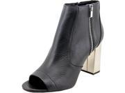 Vince Faber Women US 7.5 Black Peep Toe Ankle Boot