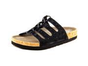 Skechers Relaxed Fit Granola Wrap It Up Women US 8 Black Slides Sandal