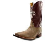 Nocona Texas A M Vintage Men US 10.5 2E Tan Western Boot